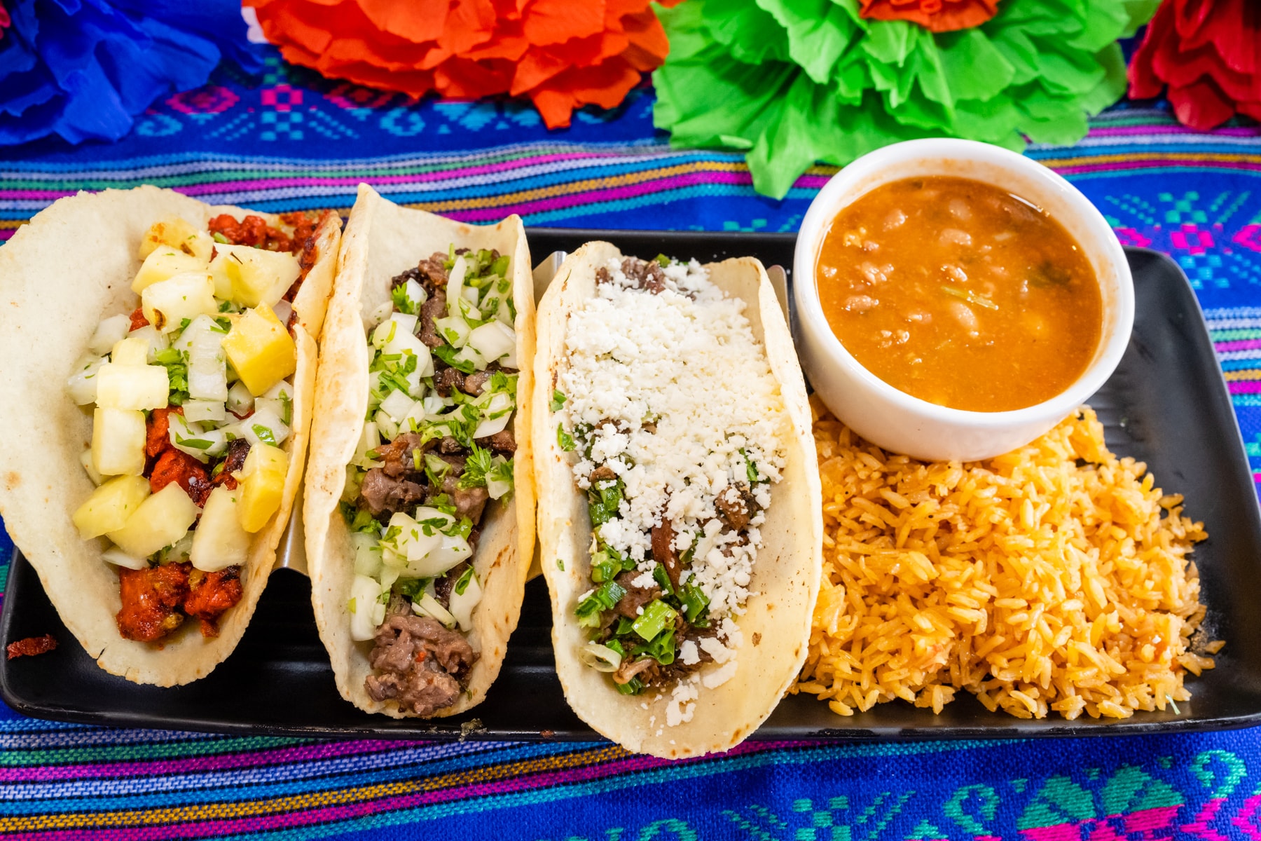 Street tacos al carbon